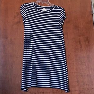 Striped short sleeve dress